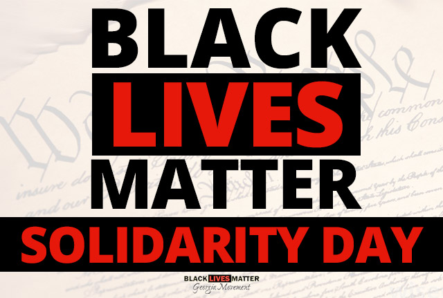 #BlackLivesMatter Solidarity Day Logo - July 28, 2016