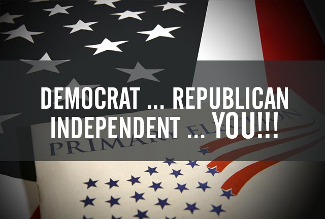 Democrat, Republican, Independent or YOU!!!